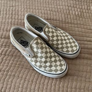 VANS CHECKERED SLIP ONS